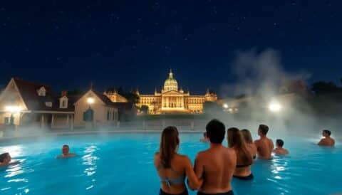 bano termal bajo estrellas en budapest una experiencia unica Viajar y Viajes