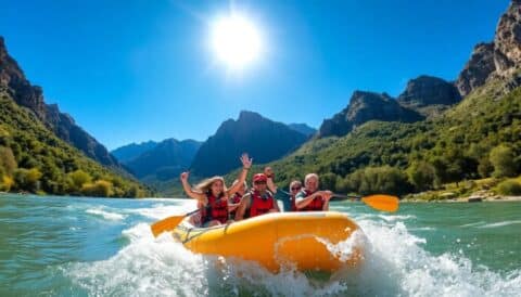 descender en rafting el rio noguera pallaresa Viajar y Viajes