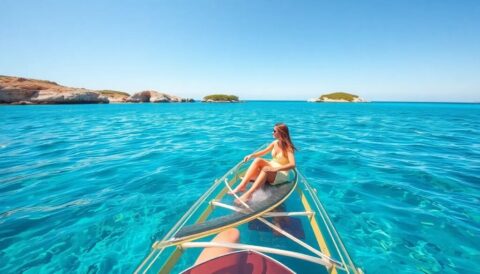 kayak transparente en formentera Viajar y Viajes