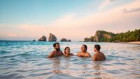 nadar en playas rosa en komodo guia y consejos Viajar y Viajes