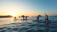 paddle surf al amanecer en menorca Viajar y Viajes