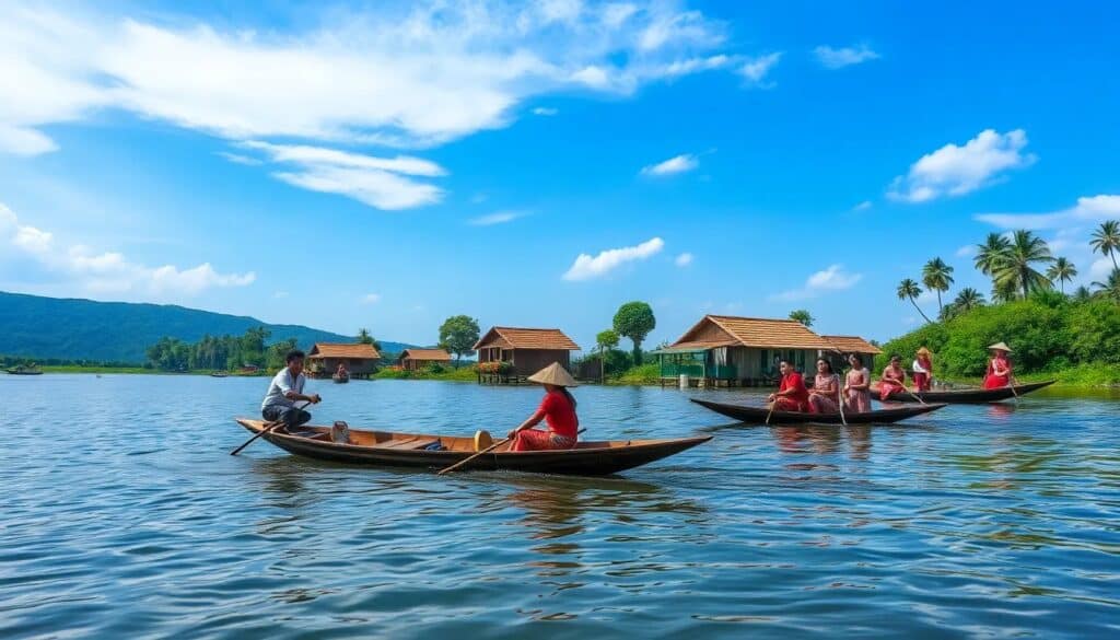 como visitar pueblos flotantes en el lago inle myanmar Viajar y Viajes