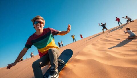 mejores lugares para practicar sandboarding en dubai Viajar y Viajes