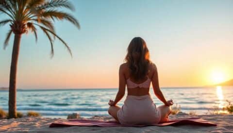 practicar yoga al amanecer en ibiza Viajar y Viajes