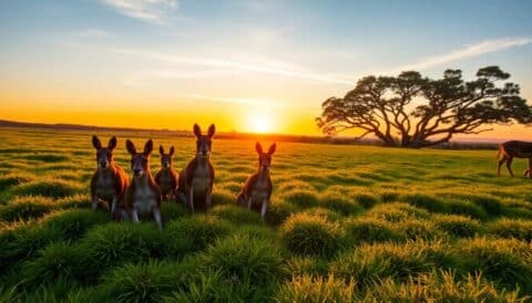 avistar canguros al amanecer en kangaroo island Viajar y Viajes